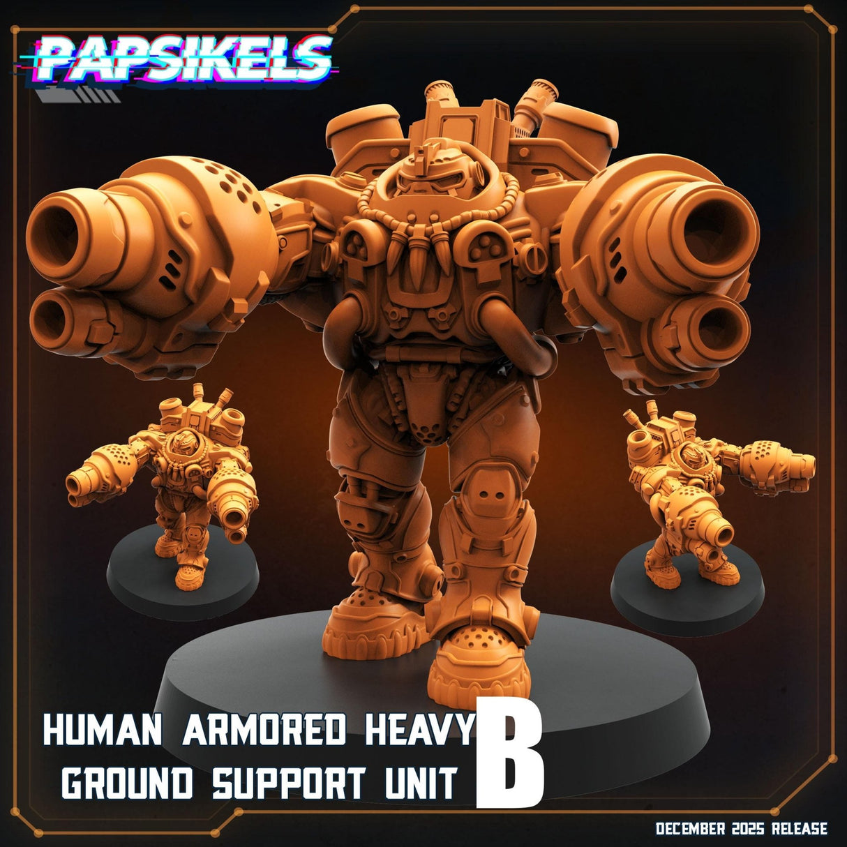 Colonial Marine Sci - Fi Human Armored suit | B - Tabletop RPG & D&D miniature. Perfect for wargaming & collectors