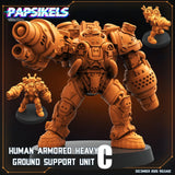 Colonial Marine Sci - Fi Human Armored suit | C - Tabletop RPG & D&D miniature. Perfect for wargaming & collectors