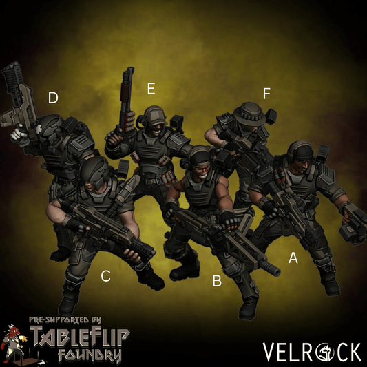 Colonial Marine squad Miniature - Set of 6 - 32mm