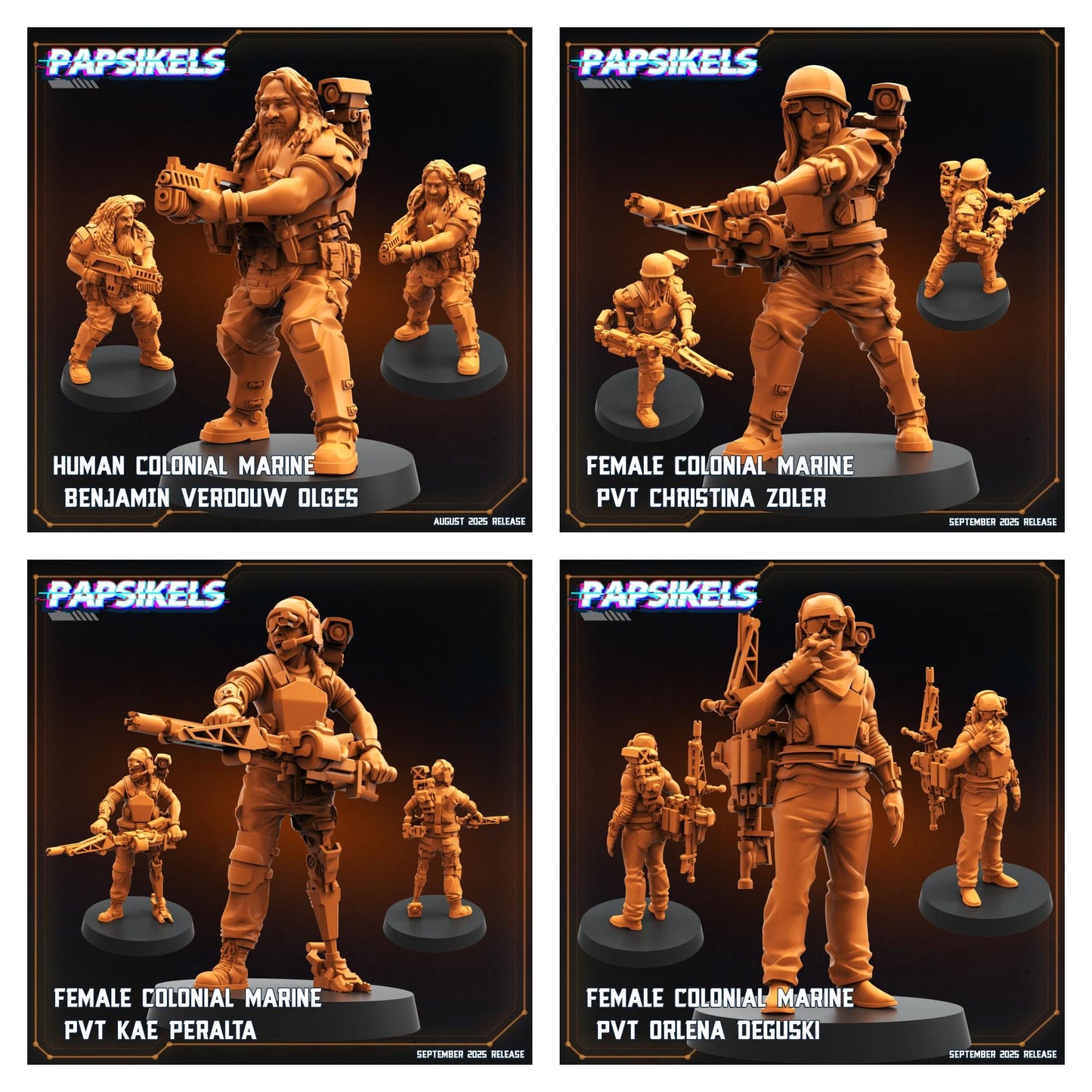 Colonial Marine Team - All the Marines! - 32mm Scale