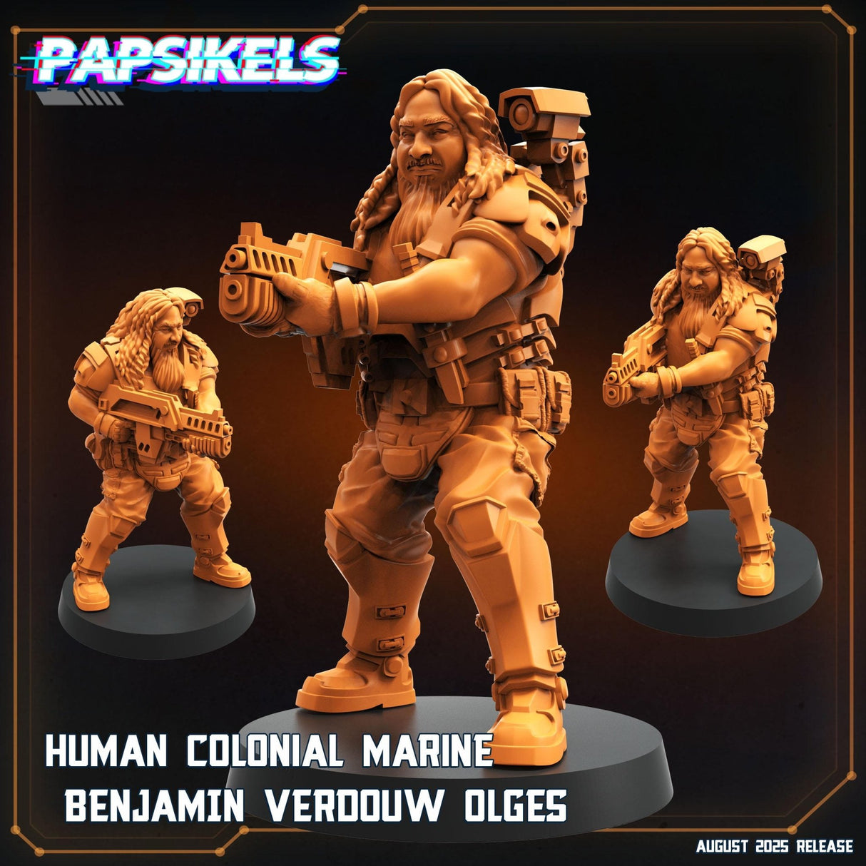 Colonial Marine special sevice Team | Marine 1 - Tabletop RPG & D&D miniature. Perfect for wargaming & collectors