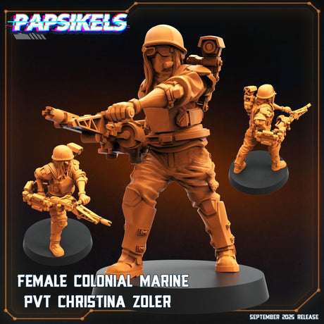 Colonial Marine special sevice Team | Marine 2 - Tabletop RPG & D&D miniature. Perfect for wargaming & collectors