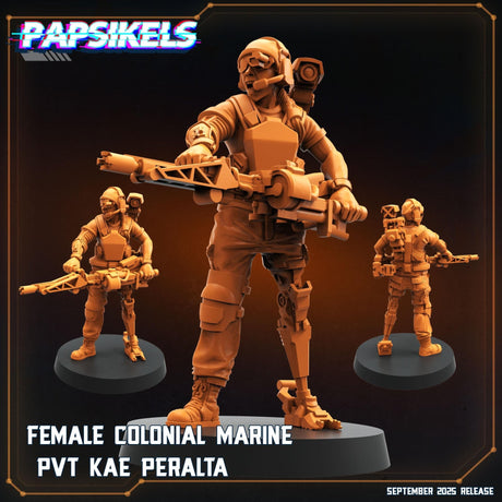 Colonial Marine special sevice Team | Marine 3 - Tabletop RPG & D&D miniature. Perfect for wargaming & collectors