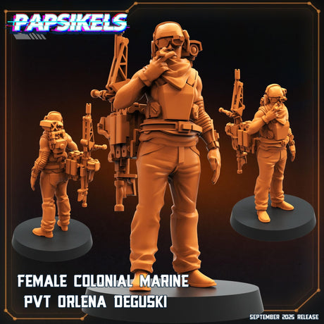 Colonial Marine special sevice Team | Marine 4 - Tabletop RPG & D&D miniature. Perfect for wargaming & collectors