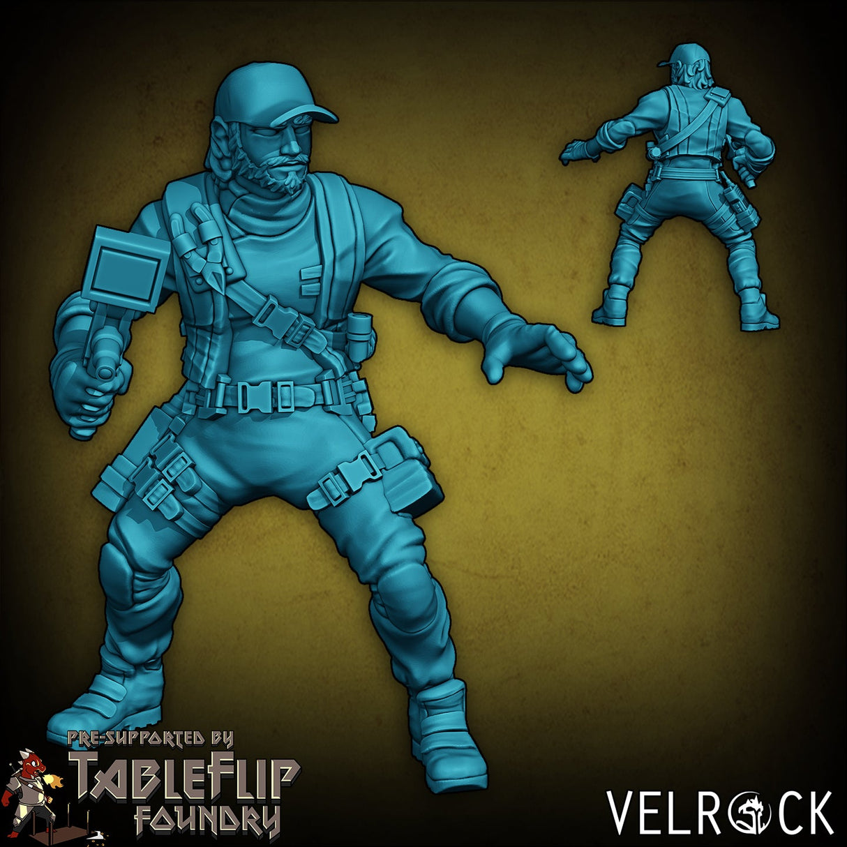 Colonial Shep Crew or Spaceship crew Miniature | C - Tabletop RPG & D&D miniature. Perfect for wargaming & collectors