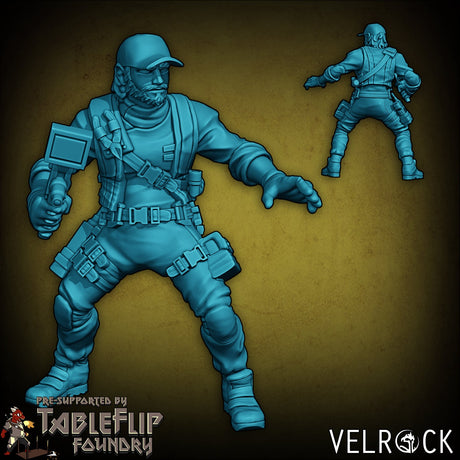 Colonial Shep Crew or Spaceship crew Miniature | C - Tabletop RPG & D&D miniature. Perfect for wargaming & collectors