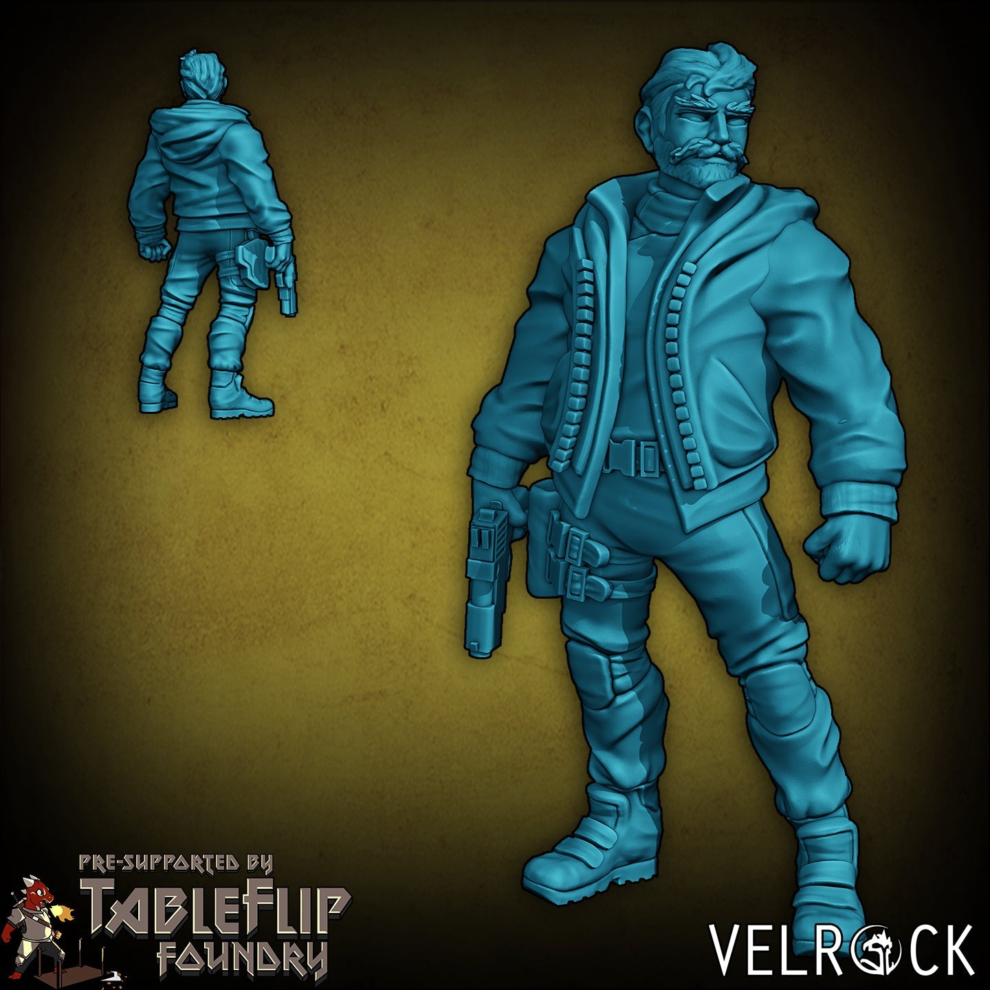 Colonial Shep Crew or Spaceship crew Miniature - D - 32mm