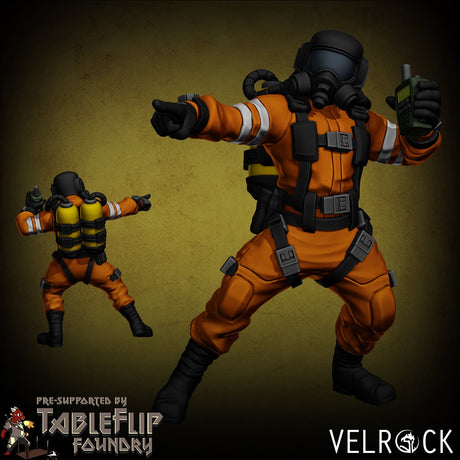 Company Style NPC Miniature | E - Tabletop RPG & D&D miniature. Perfect for wargaming & collectors