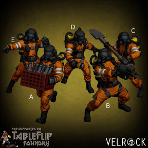 Company Style NPC Miniature | Set of 5 - Tabletop RPG & D&D miniature. Perfect for wargaming & collectors
