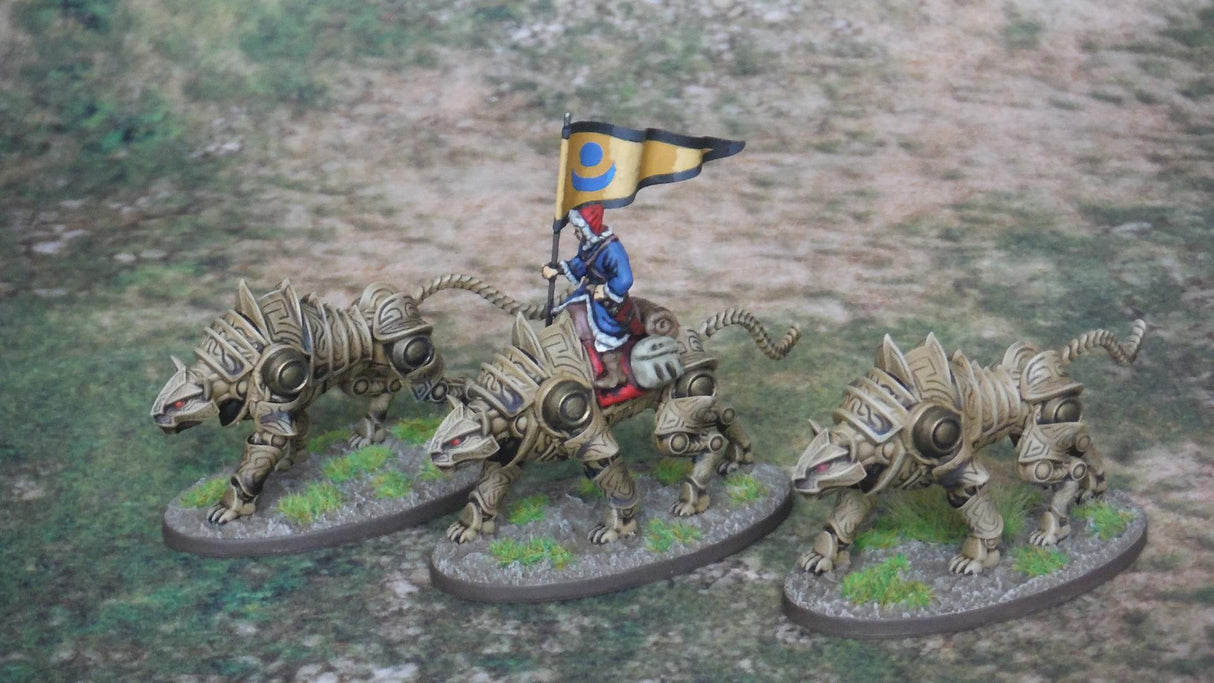 Construct Tiger Miniature | Set of 3 - Tabletop RPG & D&D miniature. Perfect for wargaming & collectors