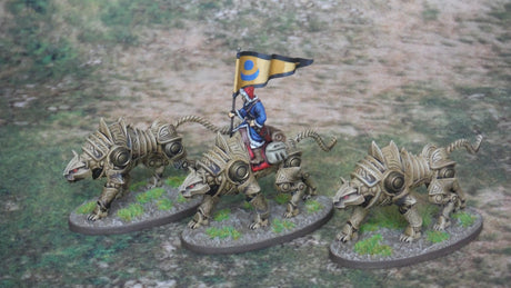 Construct Tiger Miniature | Set of 3 - Tabletop RPG & D&D miniature. Perfect for wargaming & collectors