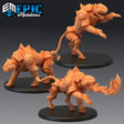 Construct Tiger Miniature | Set of 3 - Tabletop RPG & D&D miniature. Perfect for wargaming & collectors