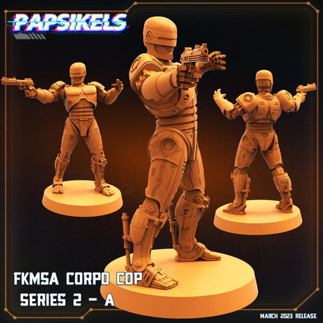 Corpo Cop Miniature | Corpo Cop B - Tabletop RPG & D&D miniature. Perfect for wargaming & collectors
