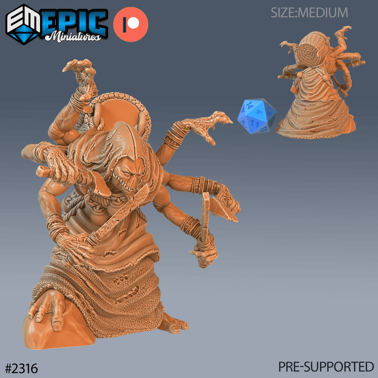 Corpse Collector Miniature | C - Tabletop RPG & D&D miniature. Perfect for wargaming & collectors