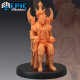 Corrupt King Miniature | C - Tabletop RPG & D&D miniature. Perfect for wargaming & collectors