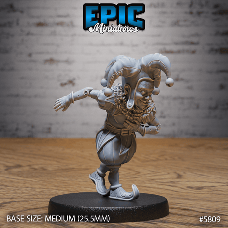 Court Jester Miniature | B - Tabletop RPG & D&D miniature. Perfect for wargaming & collectors