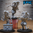 Court Jester Miniature | Set of 3 - Tabletop RPG & D&D miniature. Perfect for wargaming & collectors