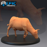 Cow Miniature | B - Tabletop RPG & D&D miniature. Perfect for wargaming & collectors