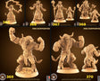 CowFolk Shaman Miniature | Full Set All Models - Tabletop RPG & D&D miniature. Perfect for wargaming & collectors