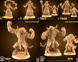 CowFolk Shaman Miniature | Full Set All Models - Tabletop RPG & D&D miniature. Perfect for wargaming & collectors