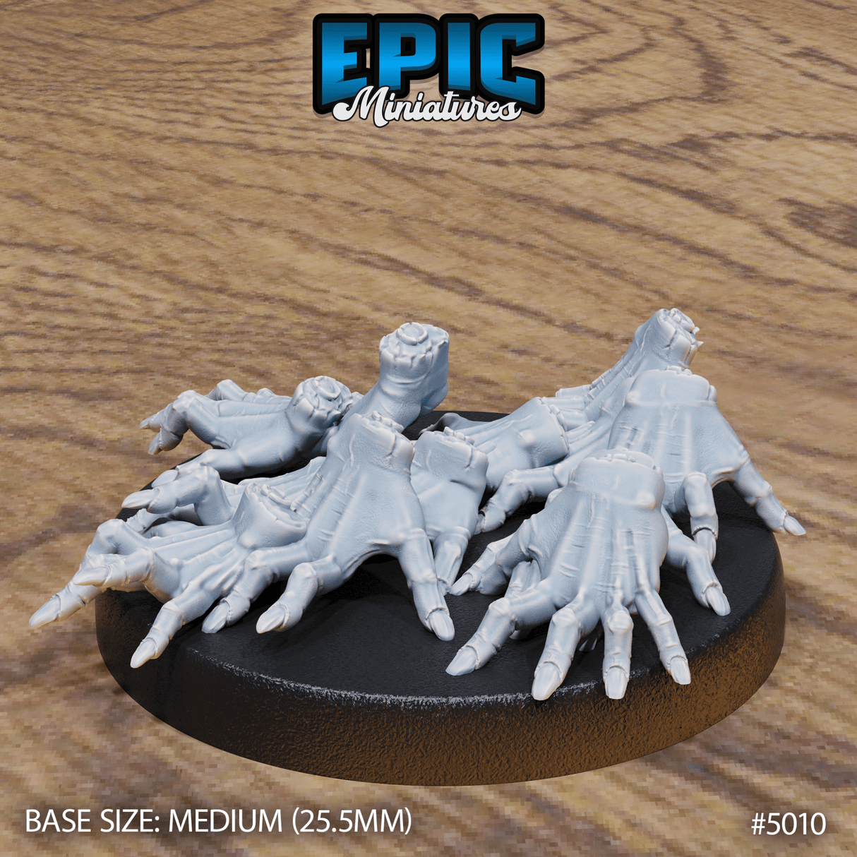 Crawling Hand Swarm Miniature | B - Tabletop RPG & D&D miniature. Perfect for wargaming & collectors