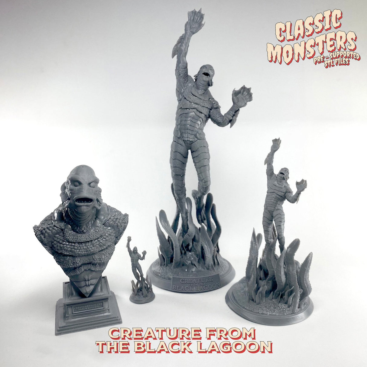 Creature Black Lagoon Miniature | The Creature - Tabletop RPG & D&D miniature. Perfect for wargaming & collectors