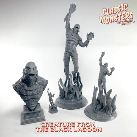 Creature Black Lagoon Miniature | The Creature - Tabletop RPG & D&D miniature. Perfect for wargaming & collectors