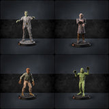 Creepy gang, bandits Miniature | Full Set All Models - Tabletop RPG & D&D miniature. Perfect for wargaming & collectors