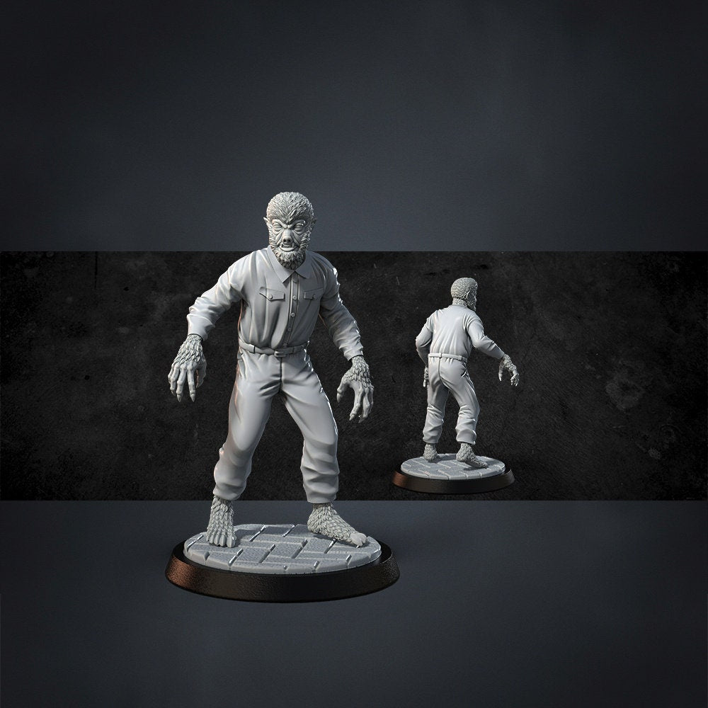 Creepy gang, bandits Miniature | The Werewolf - Tabletop RPG & D&D miniature. Perfect for wargaming & collectors