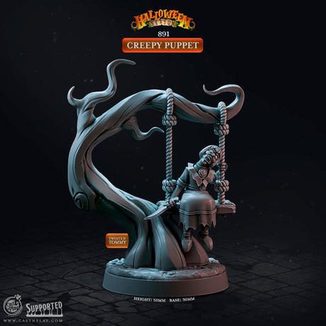 Creepy Puppet Miniature | A - Tabletop RPG & D&D miniature. Perfect for wargaming & collectors