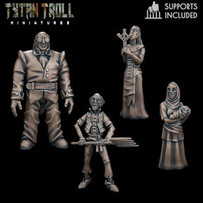 Creepy Villager Miniature | Villager 1 - Tabletop RPG & D&D miniature. Perfect for wargaming & collectors