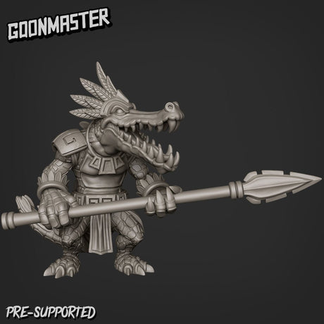 Crocodile Miniature | D - Tabletop RPG & D&D miniature. Perfect for wargaming & collectors