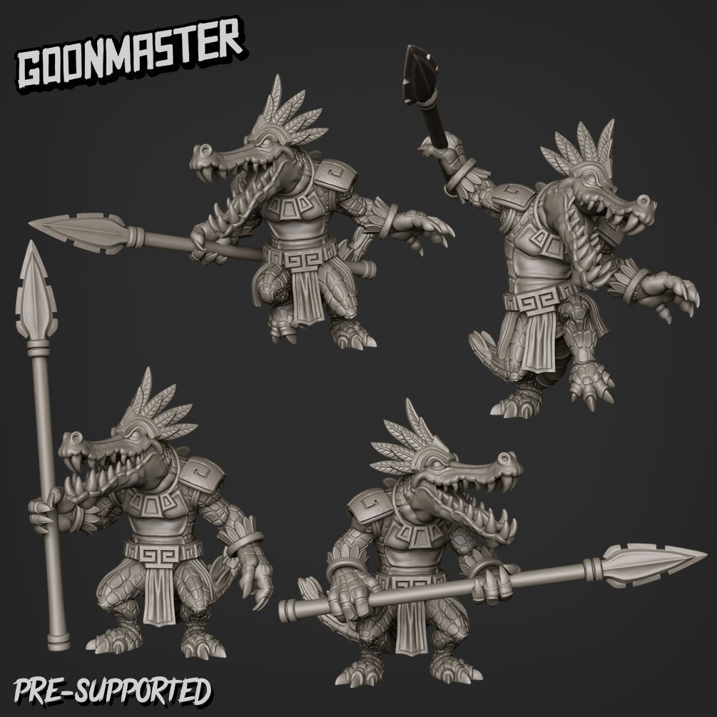 Crocodile Miniature - Set of 4 - 28mm