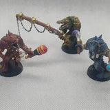 Crocodile Warrior Miniature | Set of 3 - Tabletop RPG & D&D miniature. Perfect for wargaming & collectors