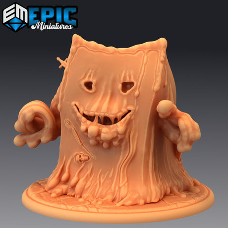 Cube Slime Miniature | D - Tabletop RPG & D&D miniature. Perfect for wargaming & collectors