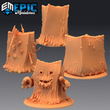 Cube Slime Miniature | Set of 4 - Tabletop RPG & D&D miniature. Perfect for wargaming & collectors