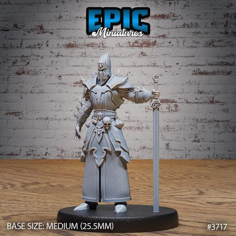 Cult Knight Miniature | 3717 - Tabletop RPG & D&D miniature. Perfect for wargaming & collectors