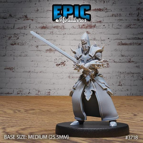 Cult Knight Miniature | 3718 - Tabletop RPG & D&D miniature. Perfect for wargaming & collectors