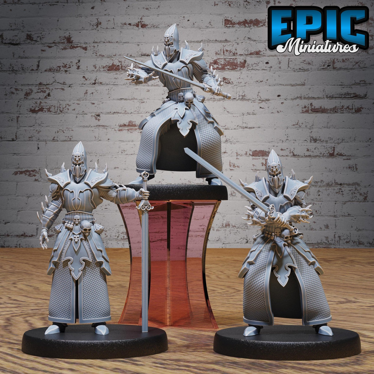 Cult Knight Miniature | Full Set All Models - Tabletop RPG & D&D miniature. Perfect for wargaming & collectors