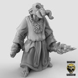mindflayer worshipers cult Miniature with weapons | A - Tabletop RPG & D&D miniature. Perfect for wargaming & collectors