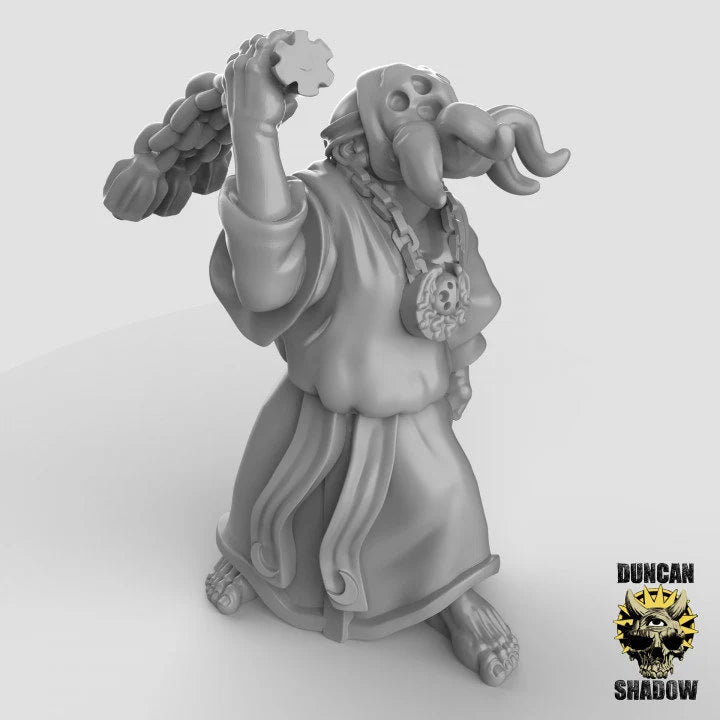 mindflayer worshipers cult Miniature | A - Tabletop RPG & D&D miniature. Perfect for wargaming & collectors