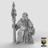 mindflayer worshipers cult Miniature with spears | B - Tabletop RPG & D&D miniature. Perfect for wargaming & collectors