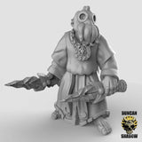 mindflayer worshipers cult Miniature with weapons | B - Tabletop RPG & D&D miniature. Perfect for wargaming & collectors