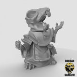Cultist Mouse Folk, Mouse Folk Miniature | Right - Tabletop RPG & D&D miniature. Perfect for wargaming & collectors
