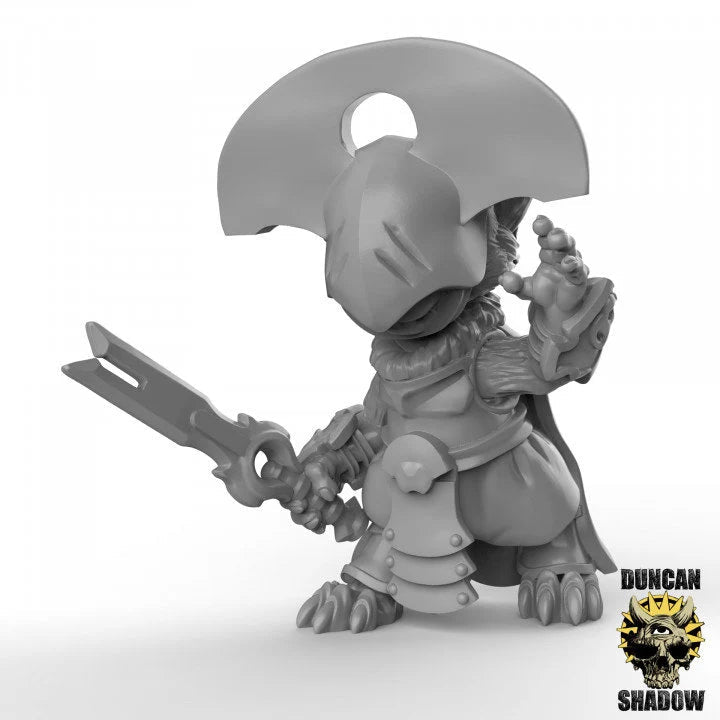 Cultist mouse Miniature - A - 28mm