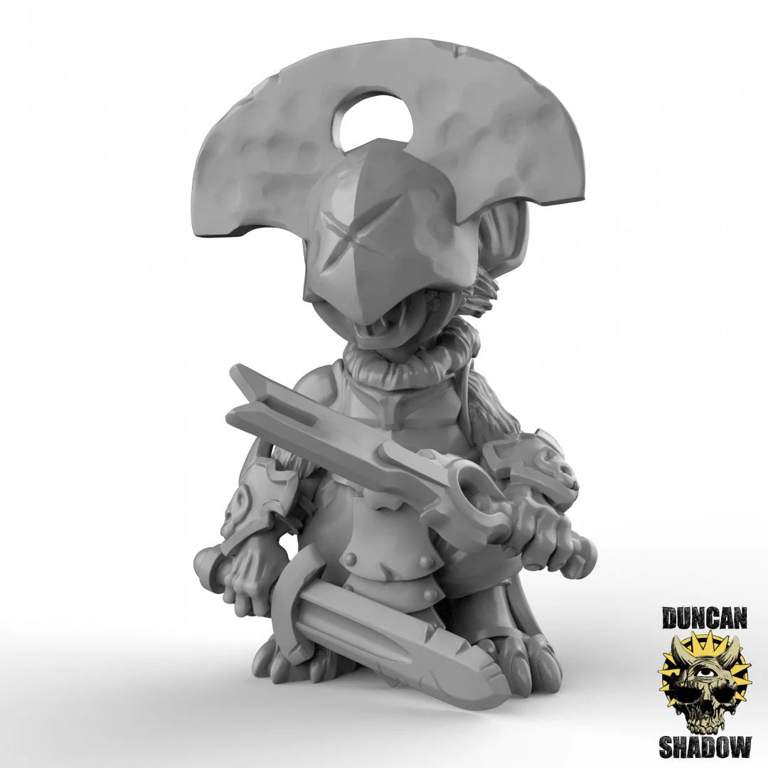 Cultist mouse Miniature - B - 28mm