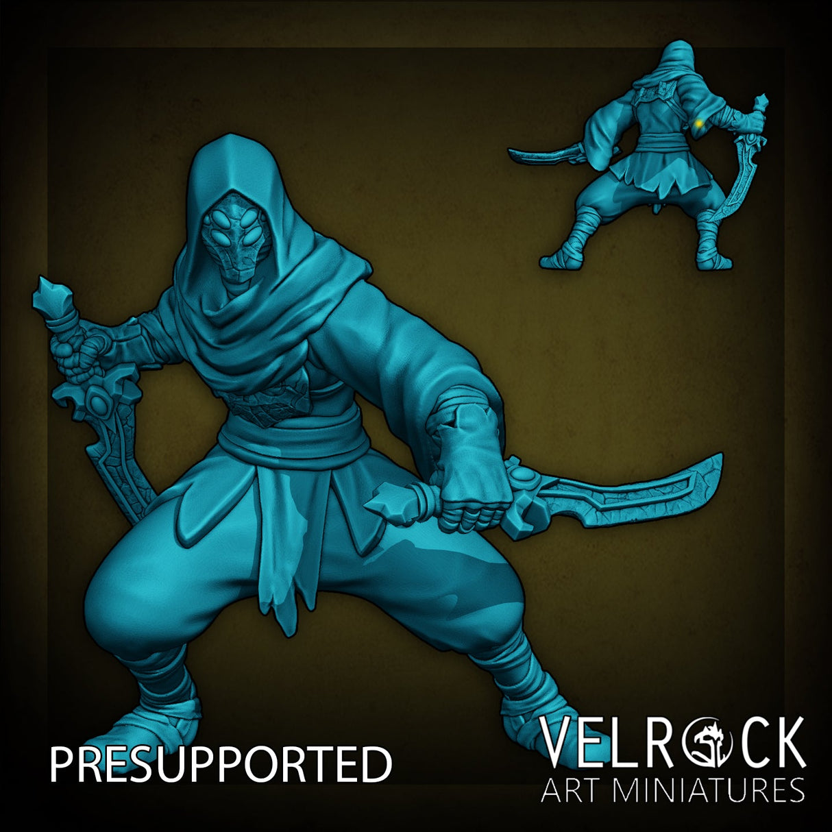 Cultist of the older gods Miniature | C - Tabletop RPG & D&D miniature. Perfect for wargaming & collectors