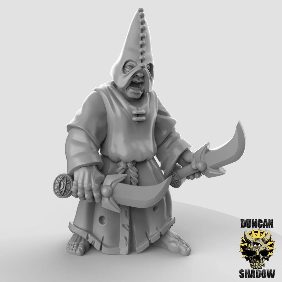 Cultist Warlock Miniature | C - Tabletop RPG & D&D miniature. Perfect for wargaming & collectors