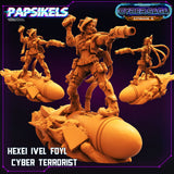 Cyber Villains Miniature | Hexei Ivel - Tabletop RPG & D&D miniature. Perfect for wargaming & collectors