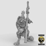 Cyclops Trolls with polarm Miniature | A - Tabletop RPG & D&D miniature. Perfect for wargaming & collectors